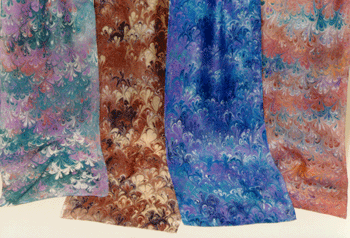 Silk scarves by Lucille